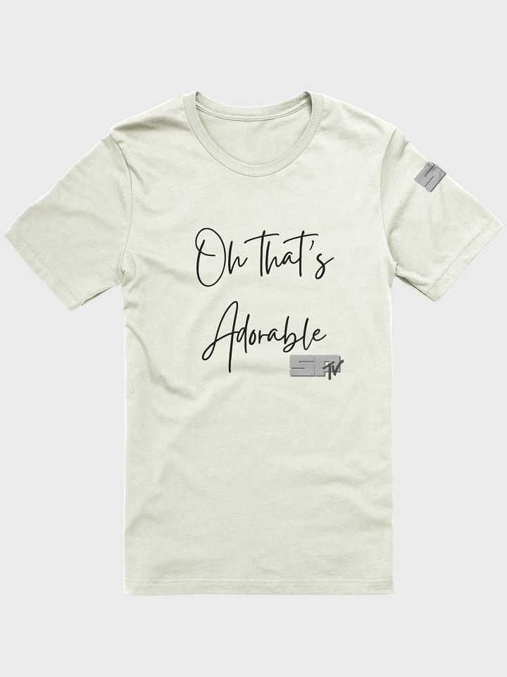 That's Adorable. Grey logo - logo on sleeve - shirt LIGHT colors product image (1)