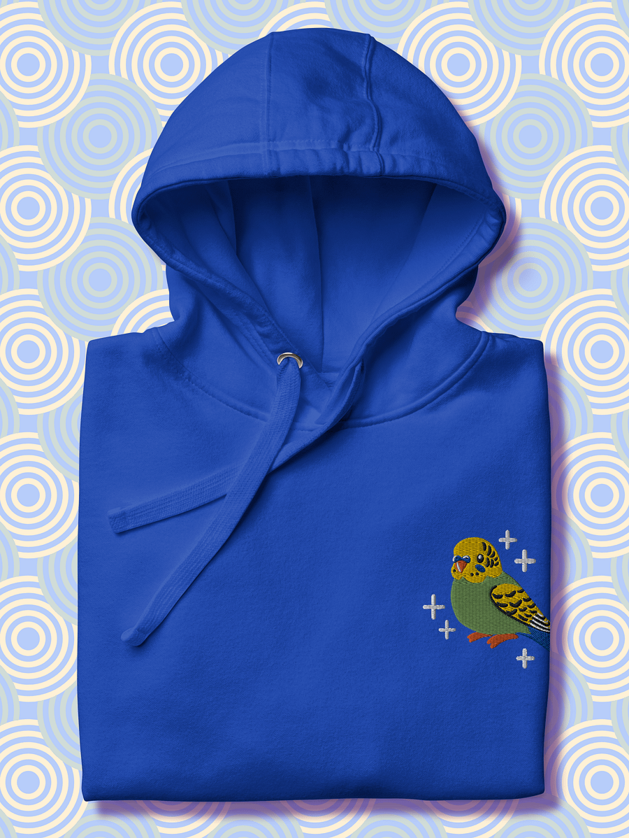Whimsical Budgie Bliss Hoodie product image (2)