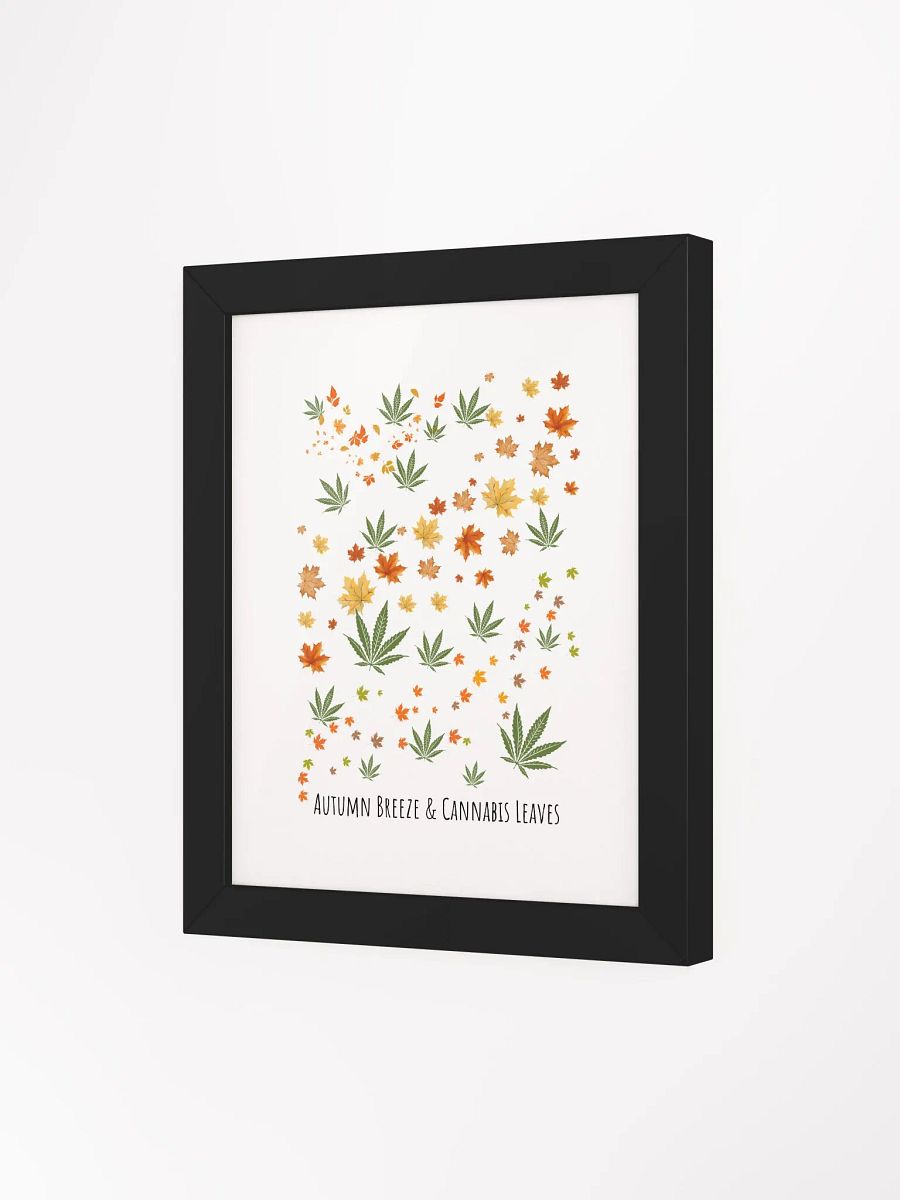 Autumn Breeze & Cannabis Leaves Framed Matte Poster product image (7)