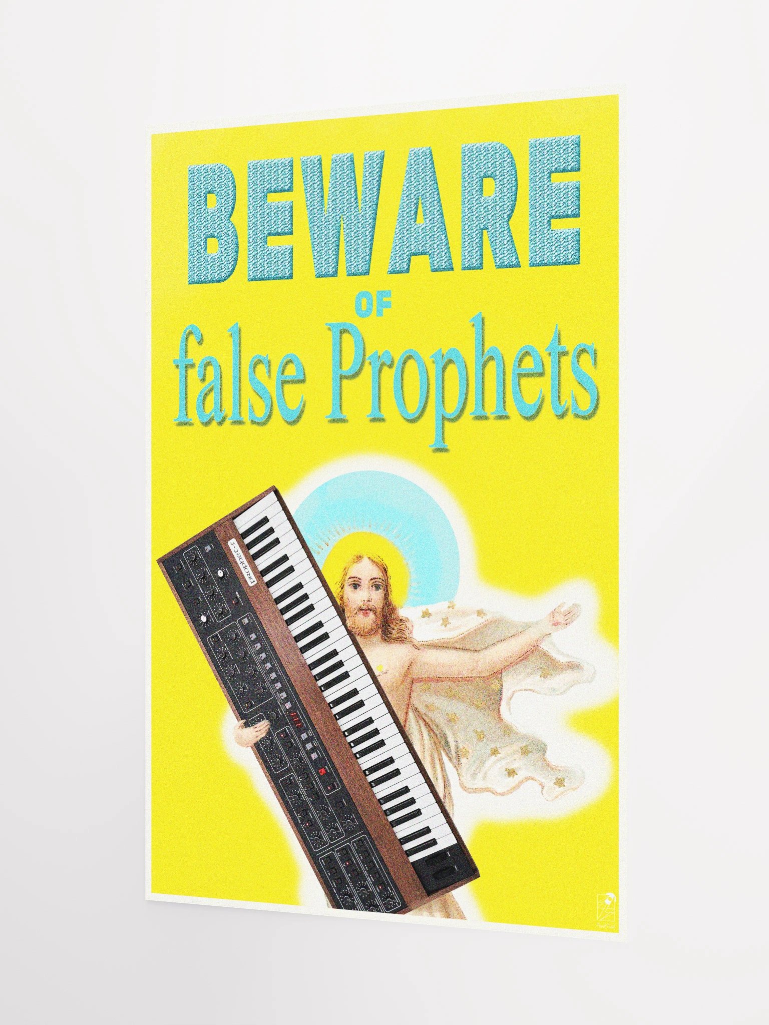 Beware of false PROPHETS! classic synth Tribute, Techno EDM Matte Paper Poster product image (5)