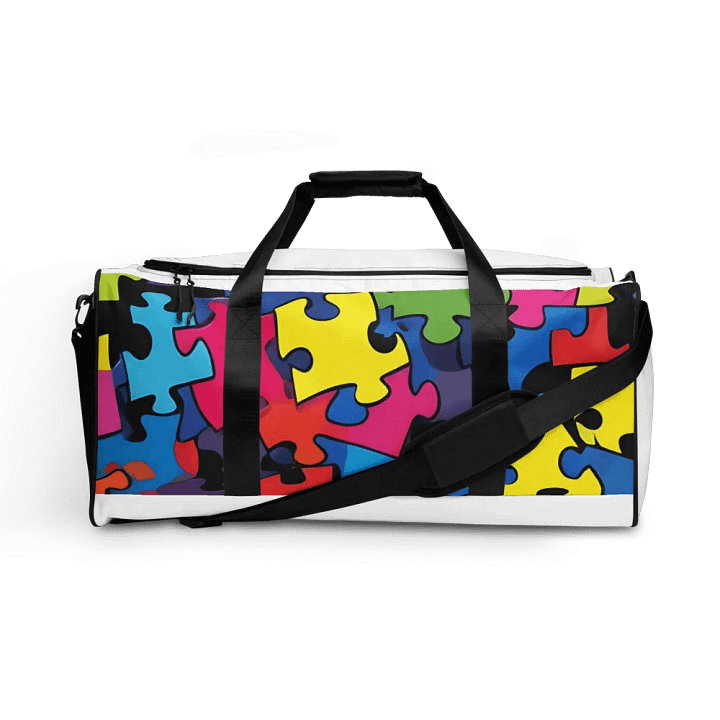 Vibrant Puzzle Pieces Duffle Bag product image (1)