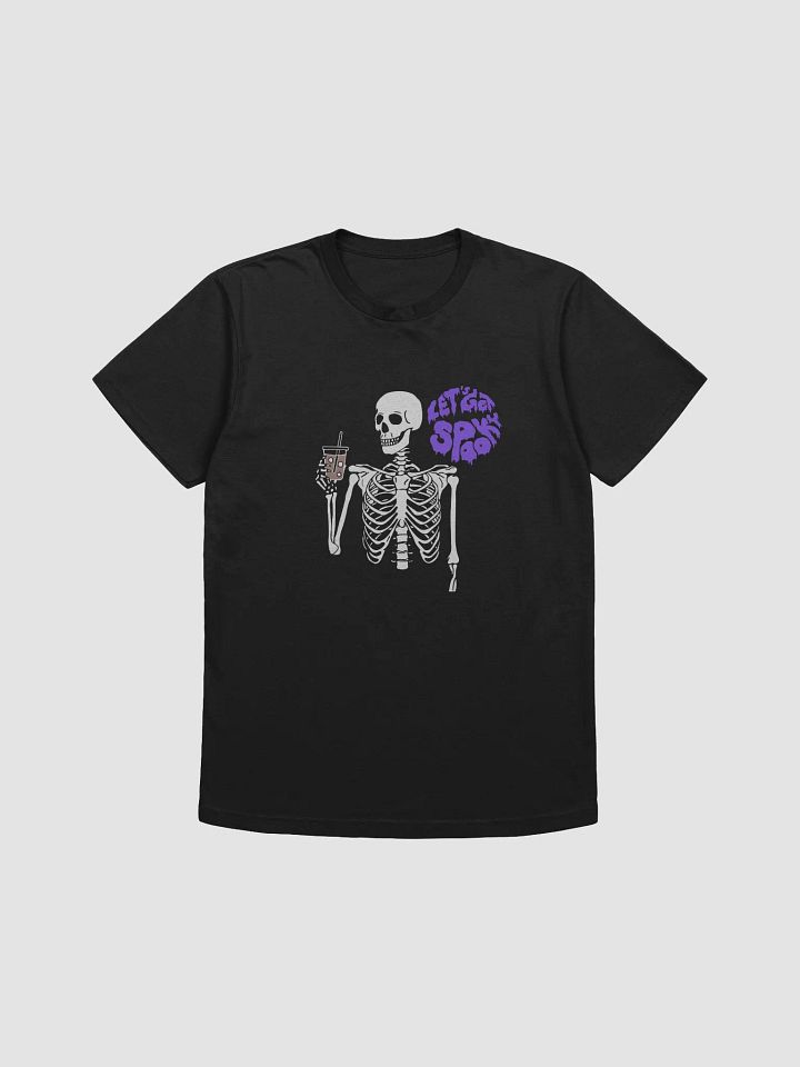 lets get spooky skull ice coffee tshirt product image (1)