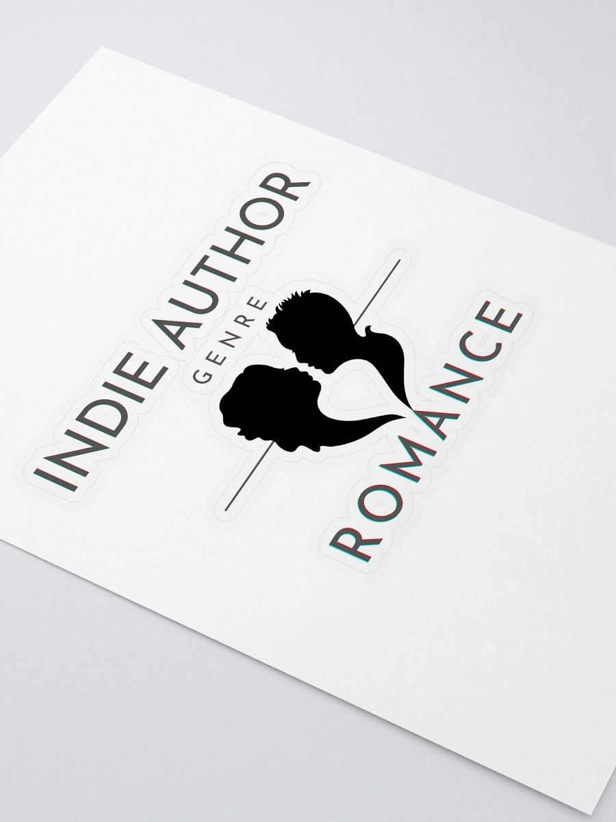 Indie Author Romance Sticker Black Text product image (2)
