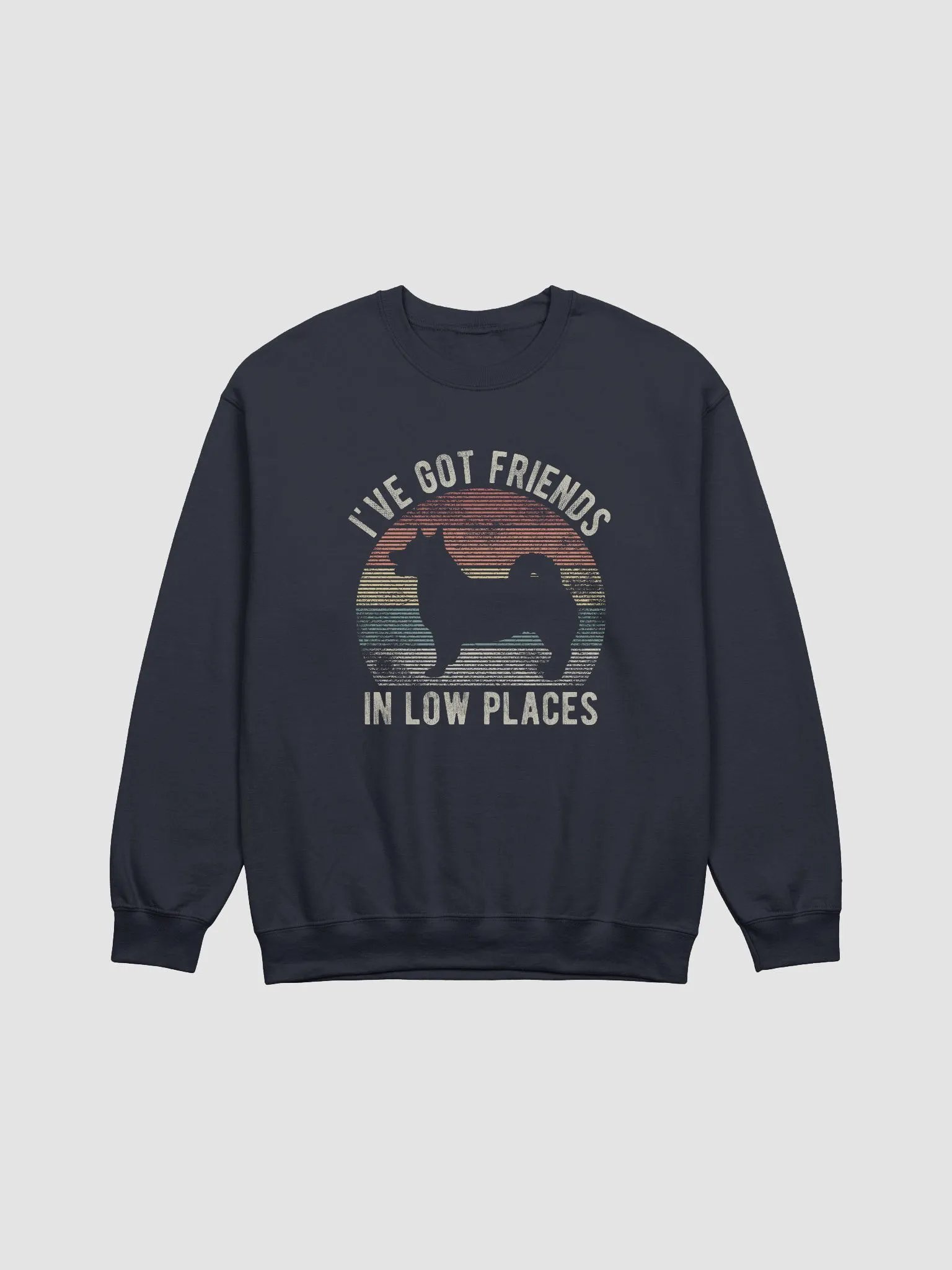 I've Got Friends in Low Places Swedish Vallhund Sweatshirt | Funny Vintage-Style Shirt for Swedish Vallhund Owners product image (13)