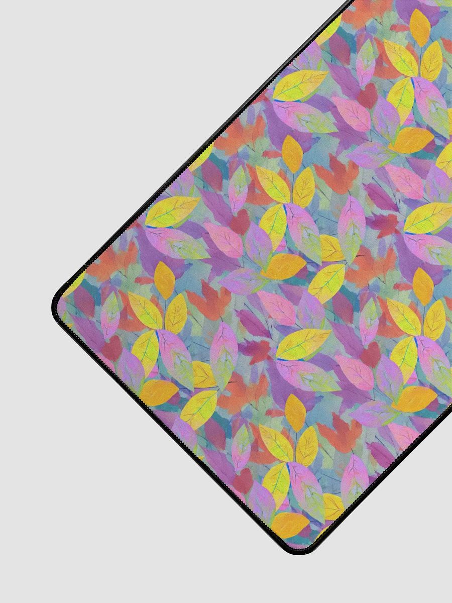 Yellow Pink Leaves Desk Mat product image (3)