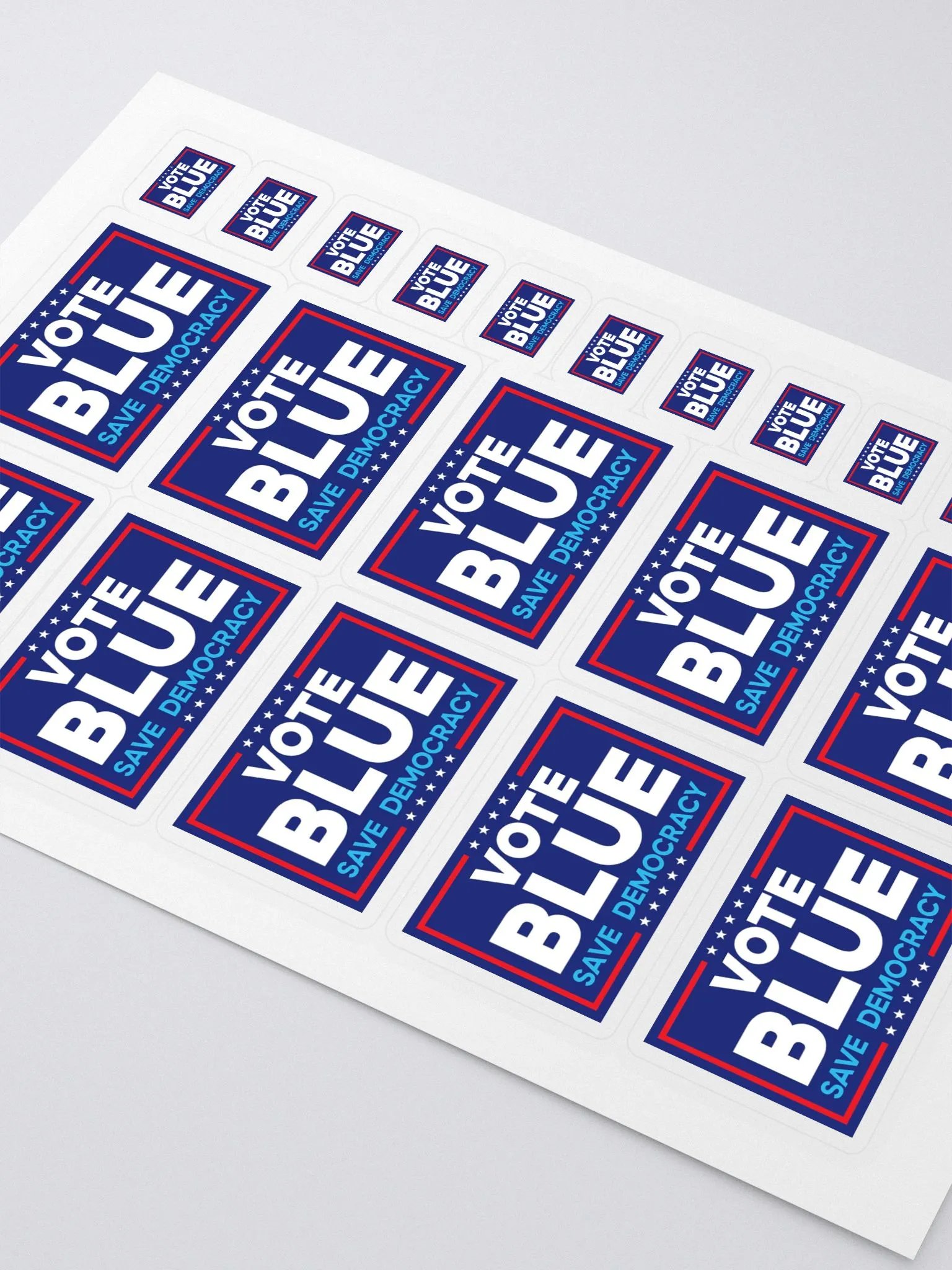'Vote Blue Save Democracy' Sticker Sheet product image (2)