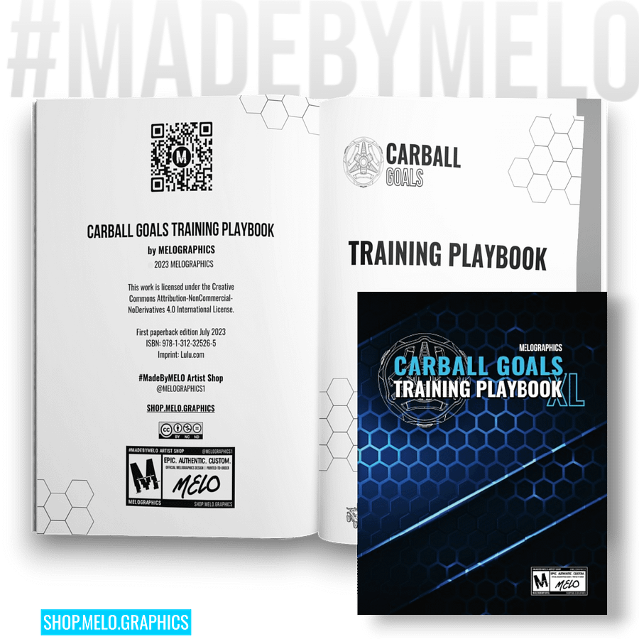 Carball Goals Training Playbook: Rocket League Training & Strategy - Notebook | #MadeByMELO product image (5)