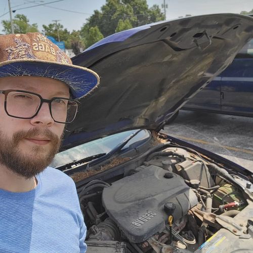On the way to work and car overheated ahh