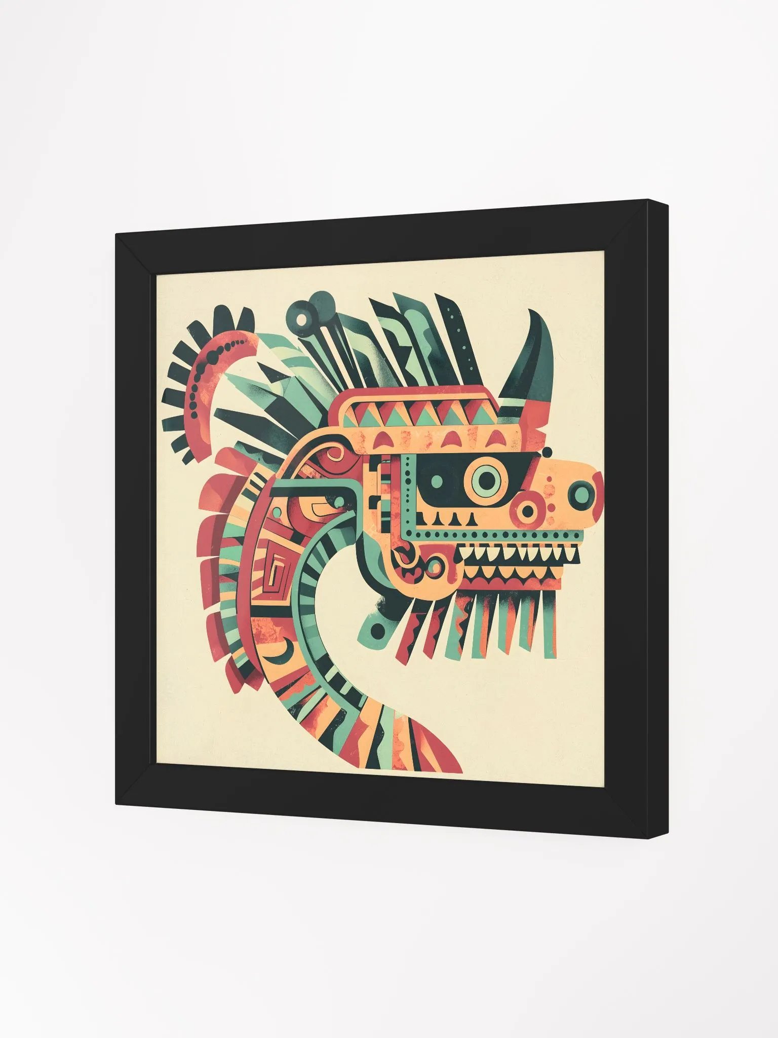 Quetzalcoatl Aztec Framed Poster art product image (2)