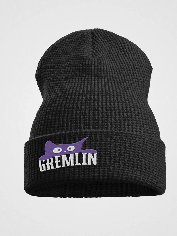 DARK GREMLIN WAFFLE BEANIE product image (1)