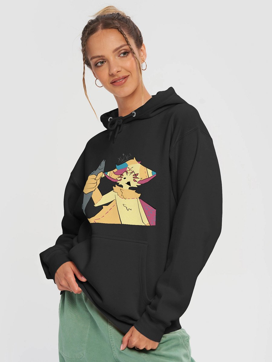 fortune holding a fish hoodie product image (45)