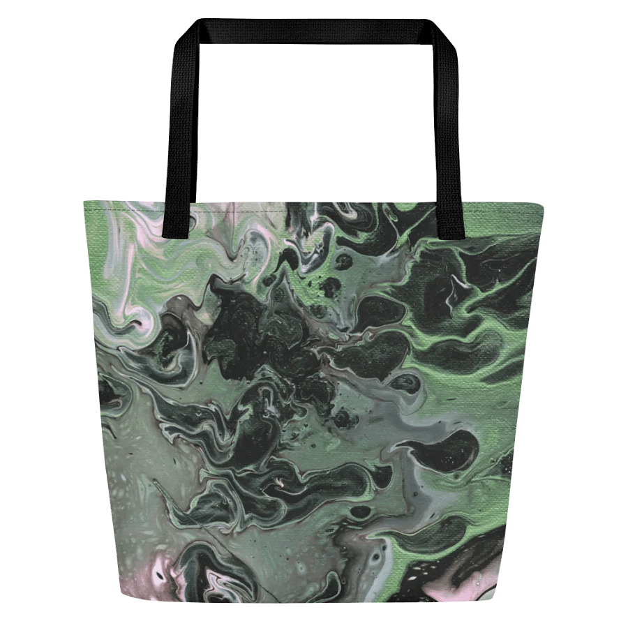 Metallic Green Fluid Acrylic Tote Bag product image (2)