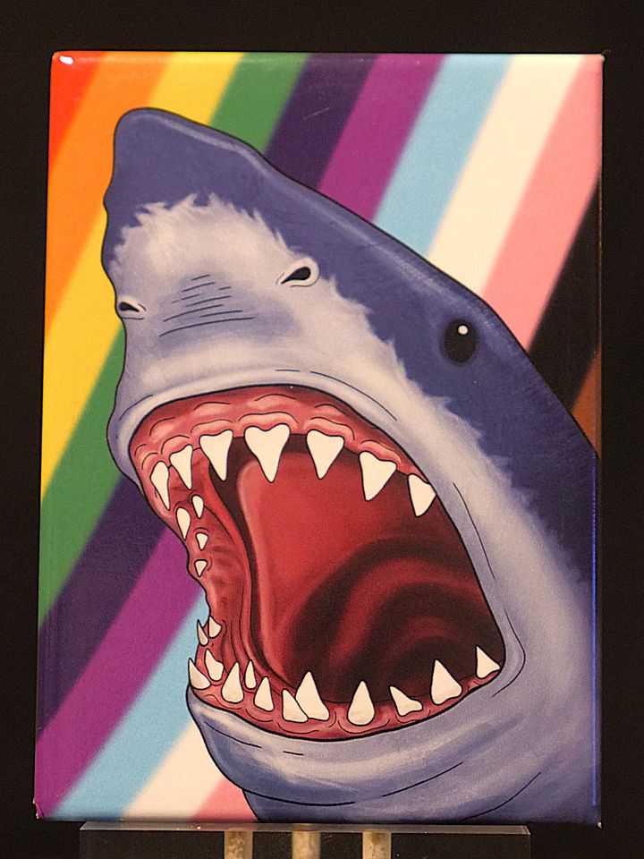 Limited Edition Pride Shark Magnet product image (1)