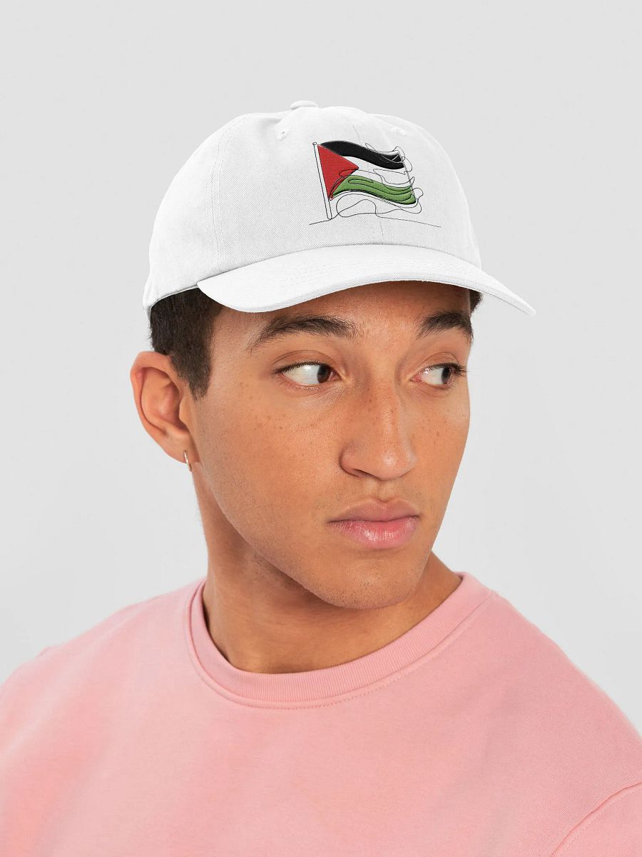 Palestine Embroidered Line Art Flag Hat product image (6)