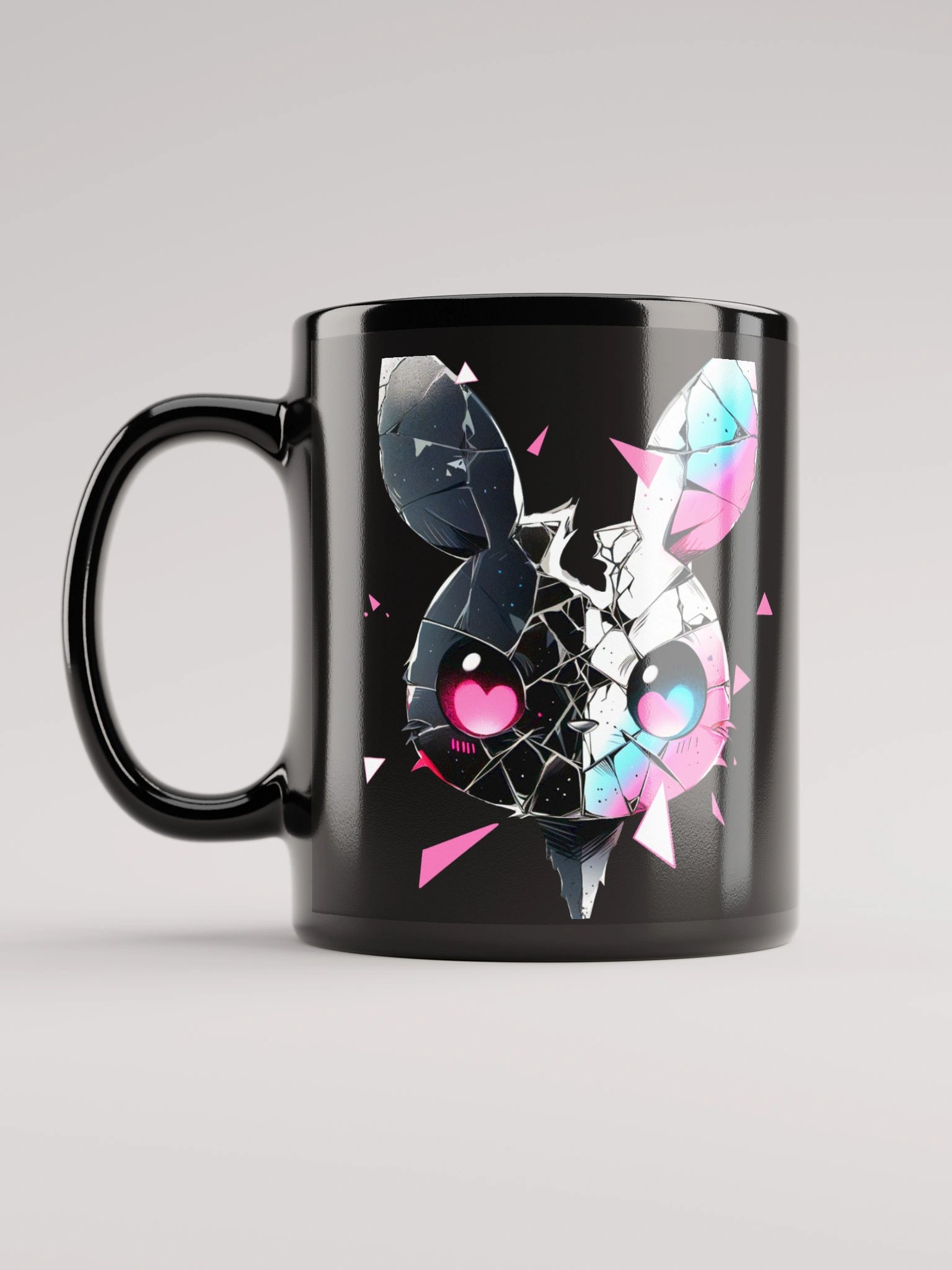 Glitch Bunny Black Mug product image (6)
