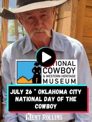 You Might Be A Cowboy Cook If ..... you come visit with me & Shan on July 26th, the National Day of the Cowboy, at the National Cowboy & Western Heritage Museum in #OklahomaCity  #OKC #cowboycooking #nationaldayofthecowboy #cowboysoftiktok #chuckwagon #oklahomaevents #cowboykentrollins #americanhistory