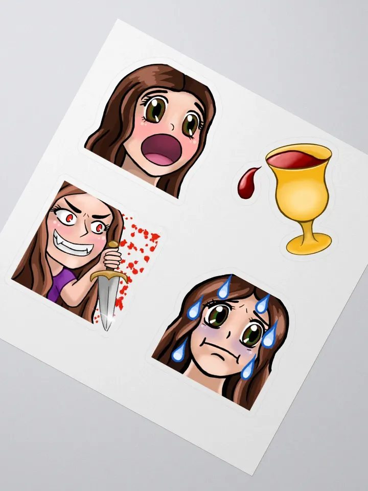 3va Emote sticker sheet 2 product image (5)