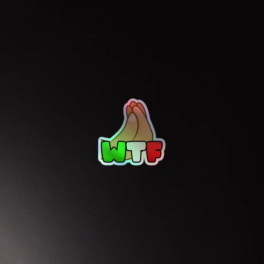 WTF Holographic Sticker product image (4)