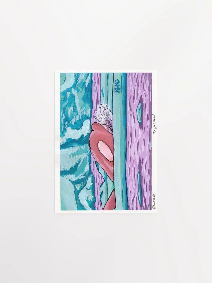 vaporwave arctic orca - gouache - print product image (2)