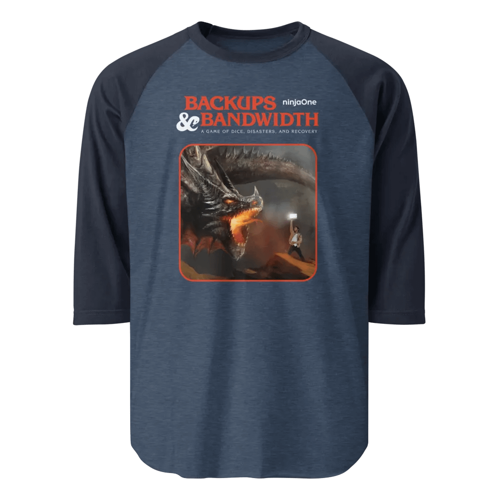 NinjaOne Backups & Bandwidth 2023 - Raglan Tee product image (1)