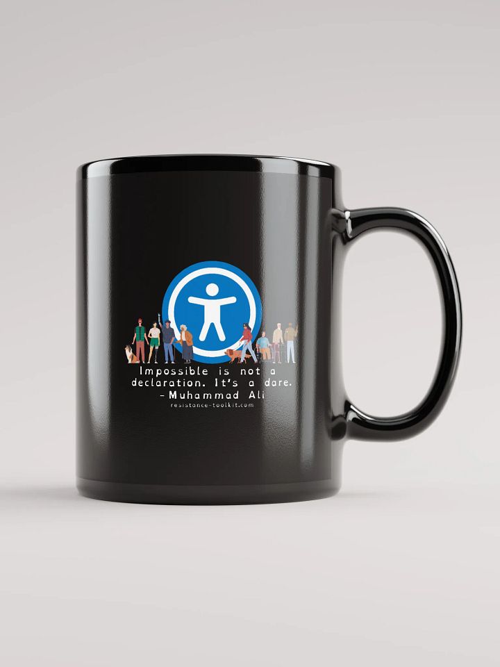 Imposible Is Not A Declaration - Black Mug product image (2)
