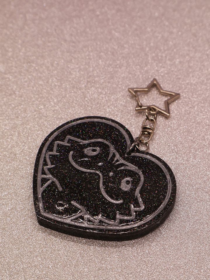 Bearded Dragon Heart Keychain product image (1)