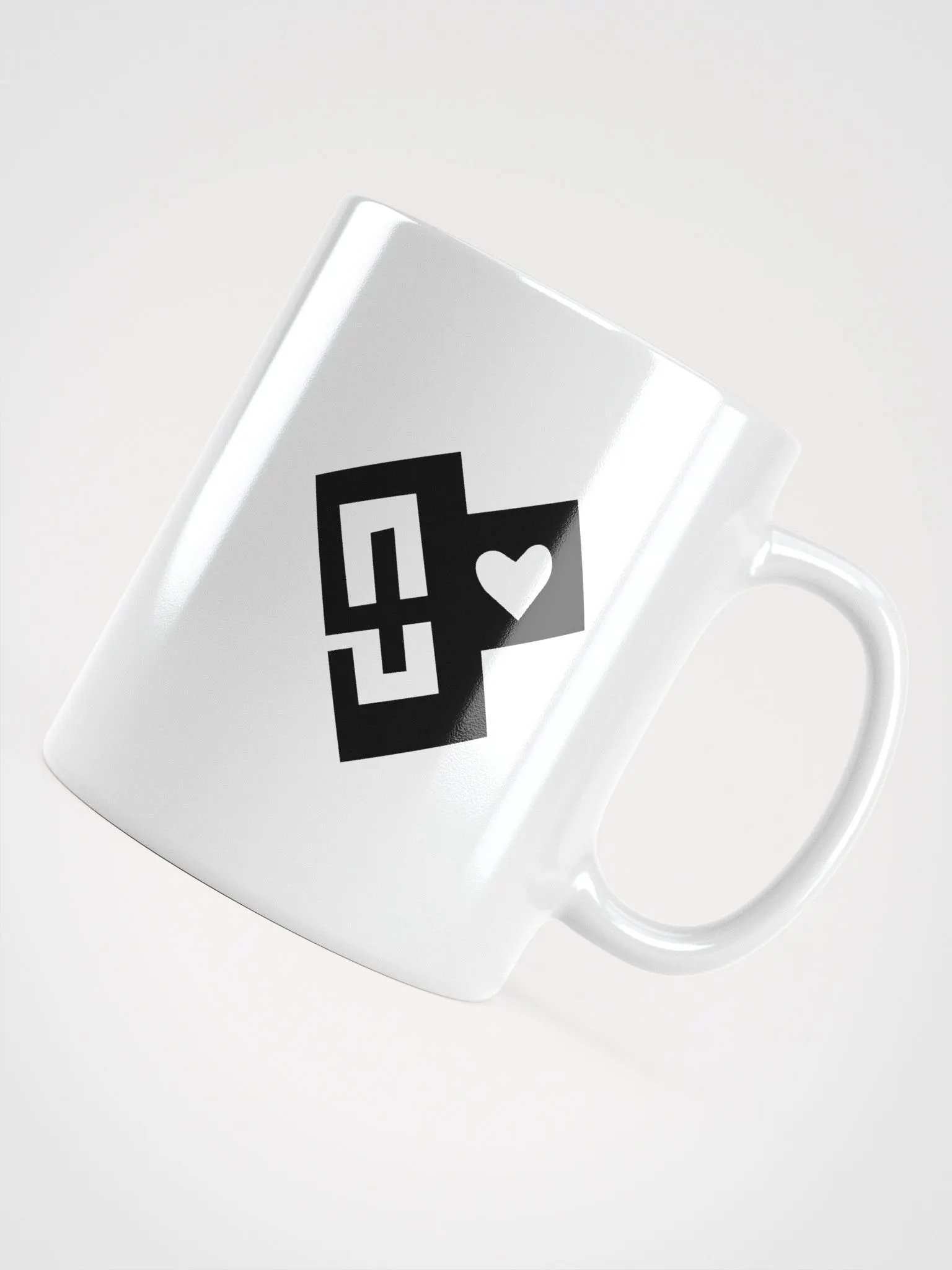 OptimusProcrastinus HeartChip Mug (Black on White) product image (8)