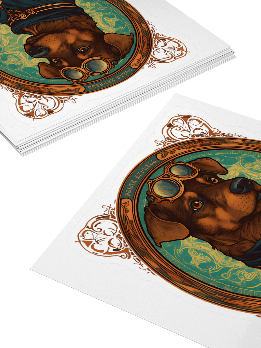 Whimsical Doggie Delight Kiss Cut Stickers product image (4)