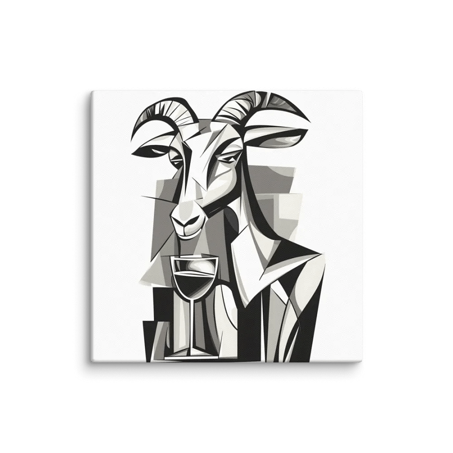 Abstract Goat and Wine Glass Canvas Art product image (12)