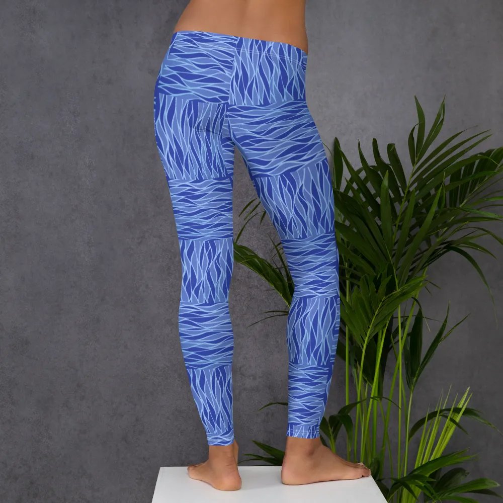 Powder Blue All-Over Print Leggings product image (7)