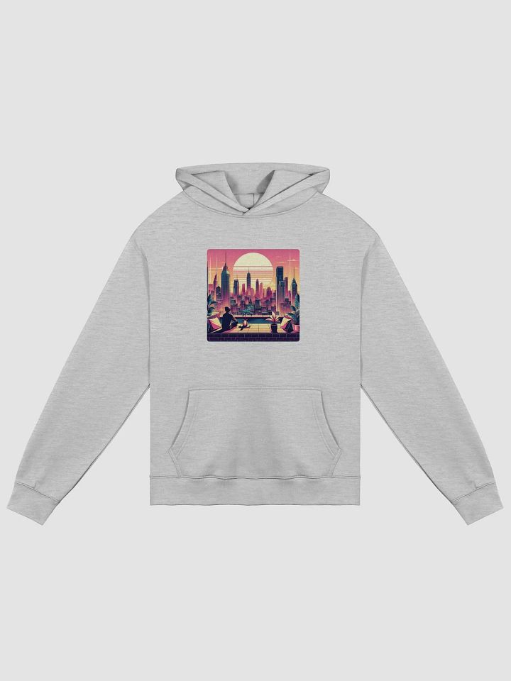 Sunset Serenity Oversized Hoodie | AI Design citylight product image (2)