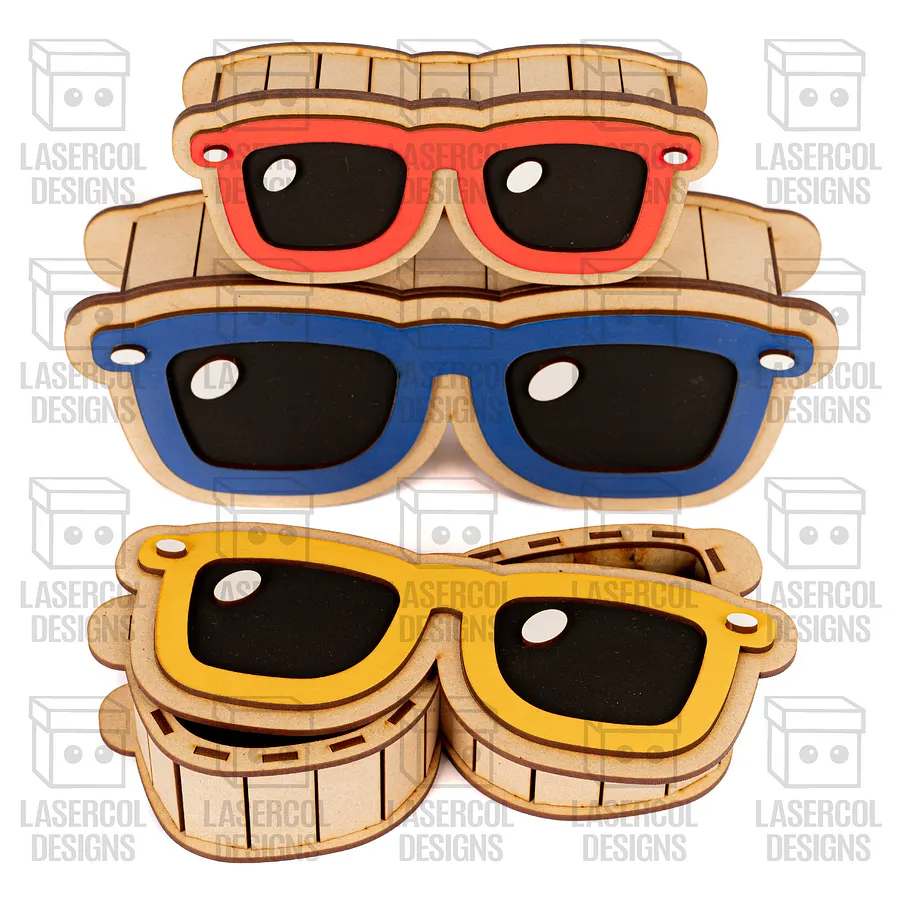 Glasses Shaped Boxes Set 1 (3 Sizes) - Laser Cut Files product image (5)