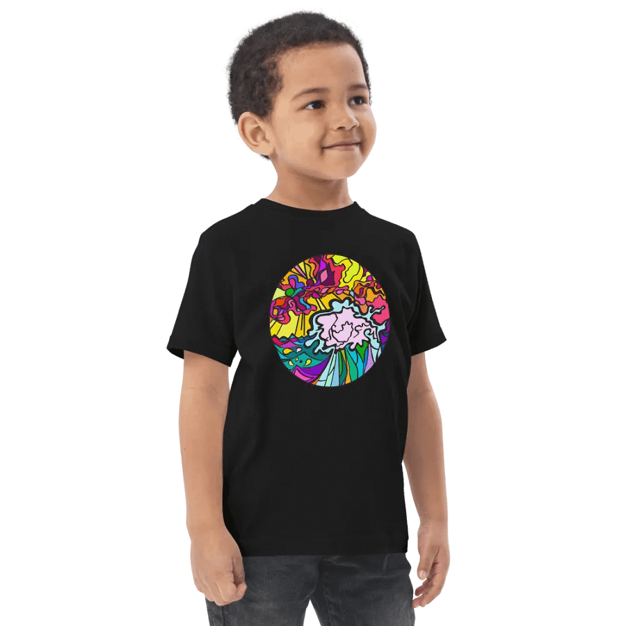 Kaleidoscopic Dreams Toddler T-Shirt - Wave at Sunset product image (6)