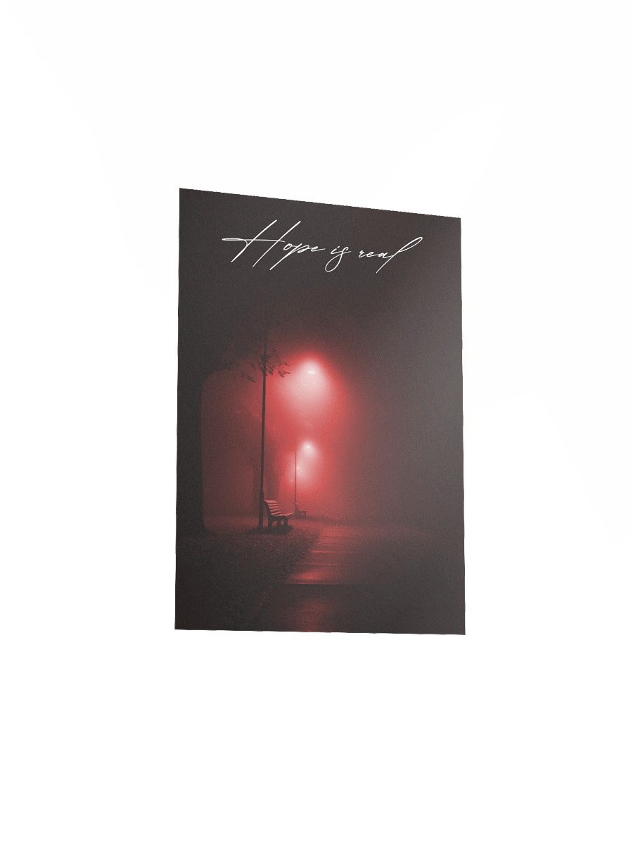 "Hope is real" Handwritten Matte Poster product image (14)