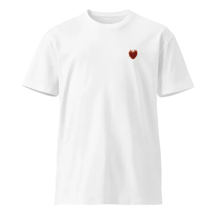SnugglesCat Flaming Heart Logo | Embroidered Tee product image (1)