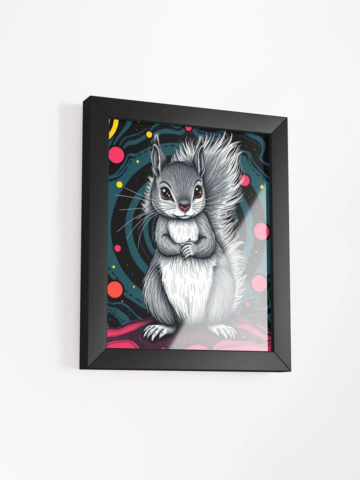 Whimsical Squirrel Swirl Framed Print product image (2)