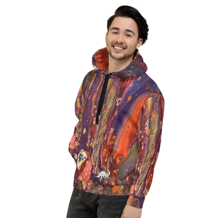 Hyperspace Fluid Acrylic All-Over Print Hoodie product image (2)