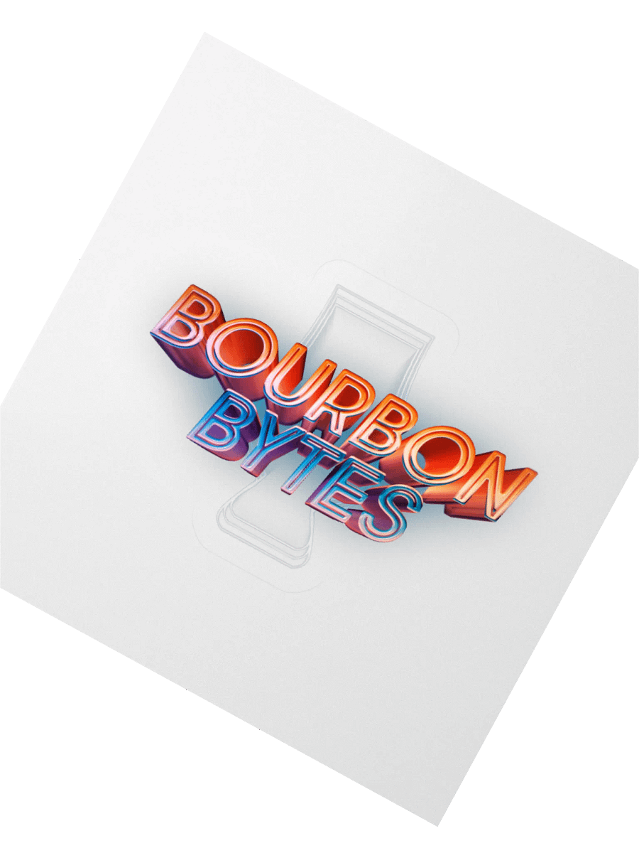 Bourbon Bytes Transparent Sticker product image (3)