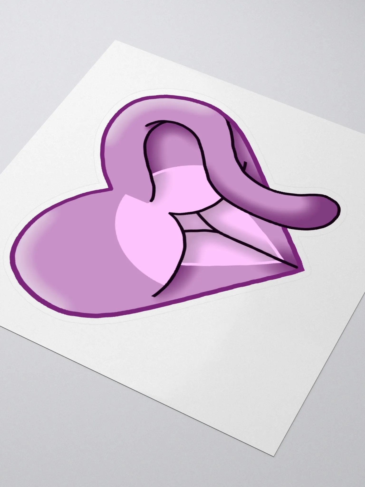 Purple Cat Butt Emote Sticker product image (8)