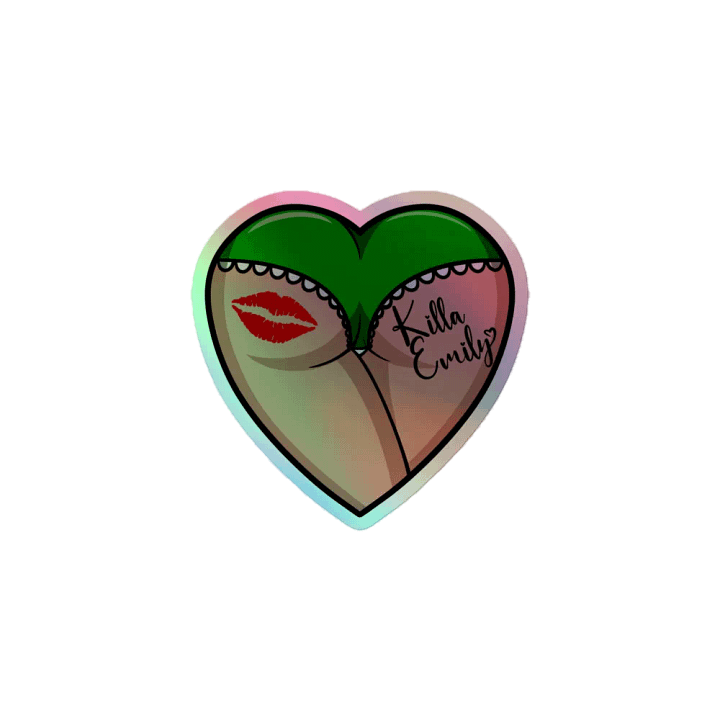 HEART BUTT STICKER product image (1)