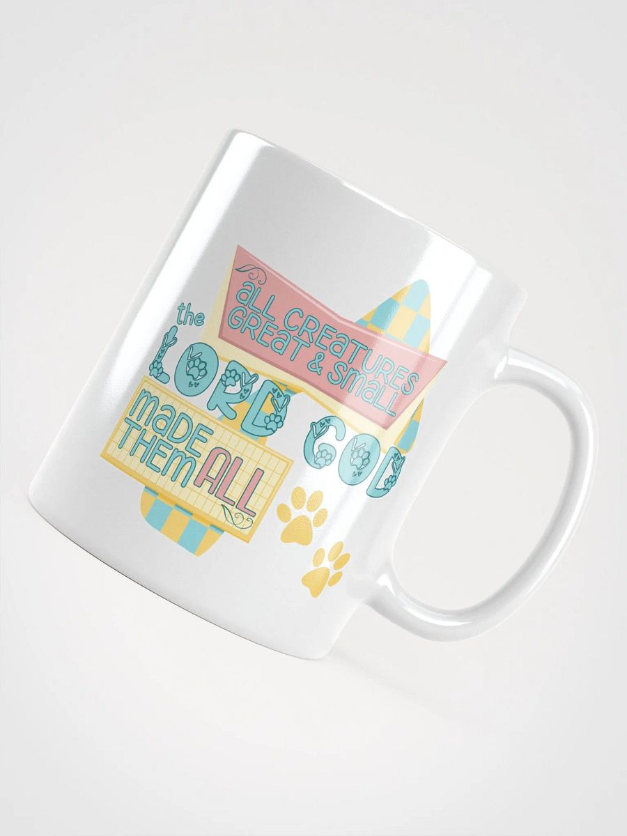 Retro Space Age All Creatures Great and Small Christian Mug product image (5)