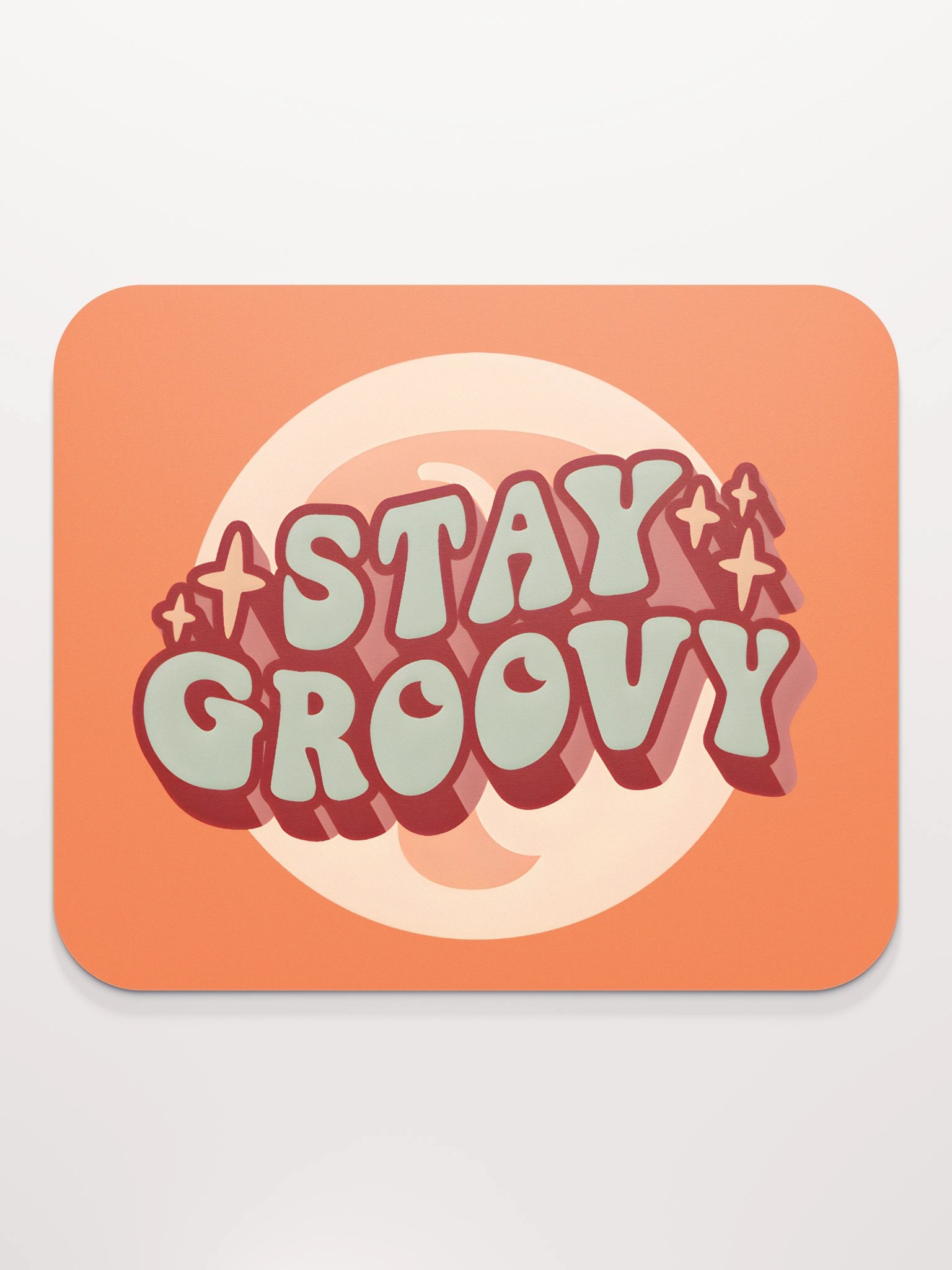 Stay Groovy Mouse Mat - Orange product image (2)
