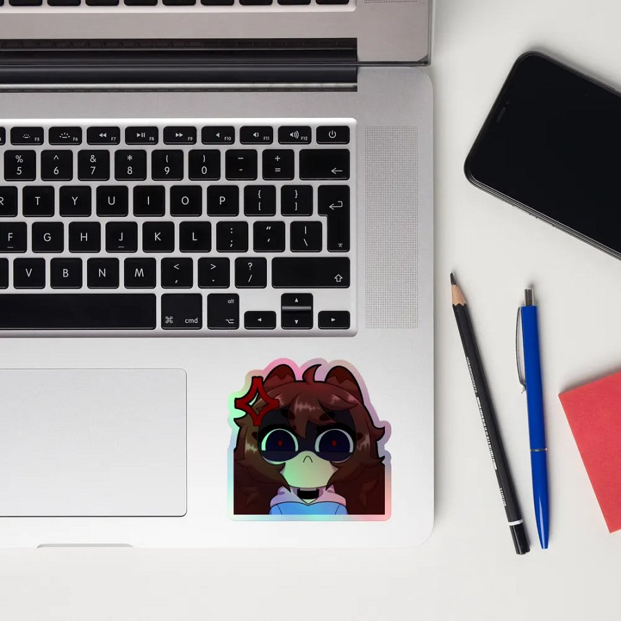 Wolfy Angy Holo Sticker product image (10)