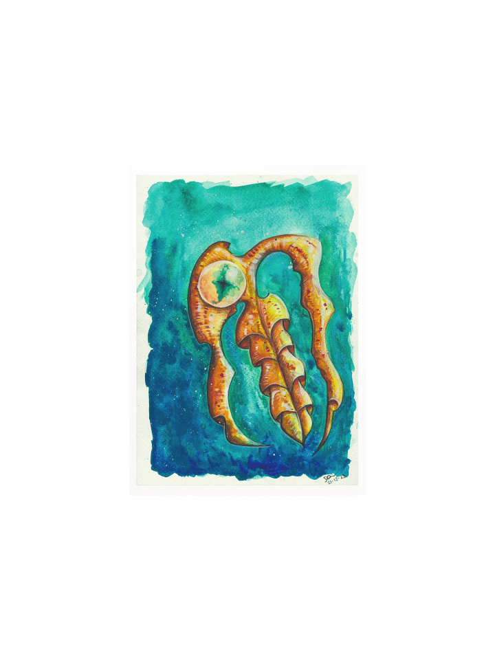 Baller Worm Aqua - Poster Print product image (1)