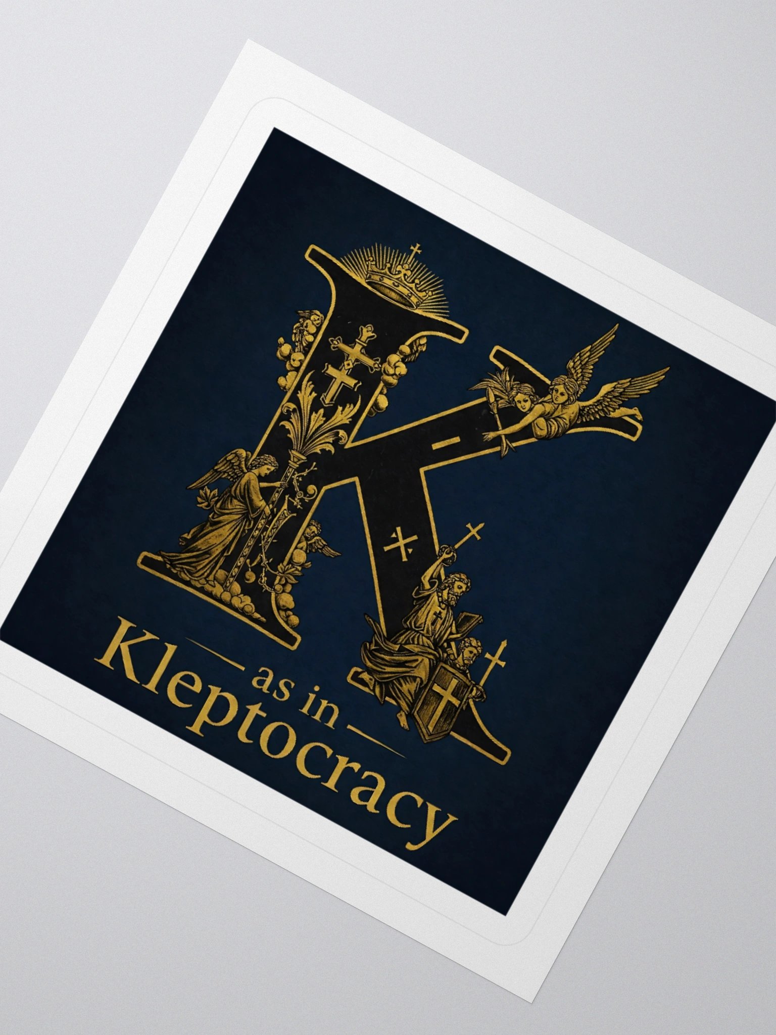 K as in kleptocracy sticker by dark alphabet product image (6)