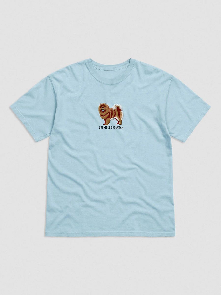 Greatest Chowman T-Shirt(Embroidered) of a Chow Chow(Brown) product image (4)