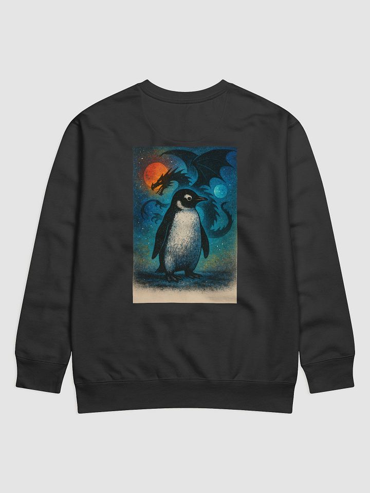 Cosmic Penguin vs. Dragon Sweatshirt product image (2)