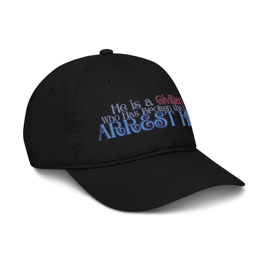 Resistor, Arrest Muskrat, Black Embroidered Hat product image (6)