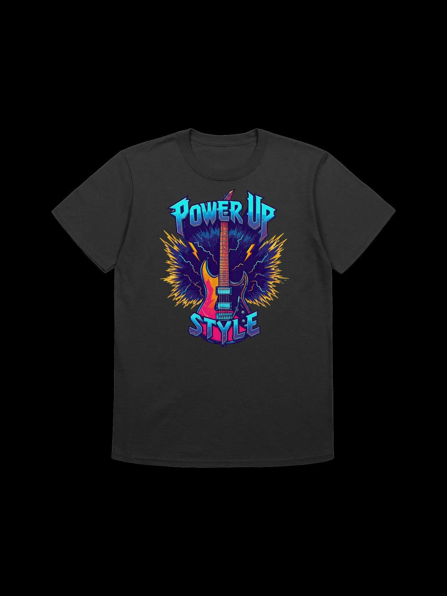 Music Lover-Power Up Style-Electric Guitar T-Shirt product image (15)