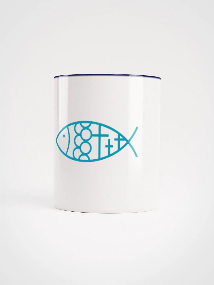 Ceramic Mug with Our Fish Logo and Color Inside product image (5)